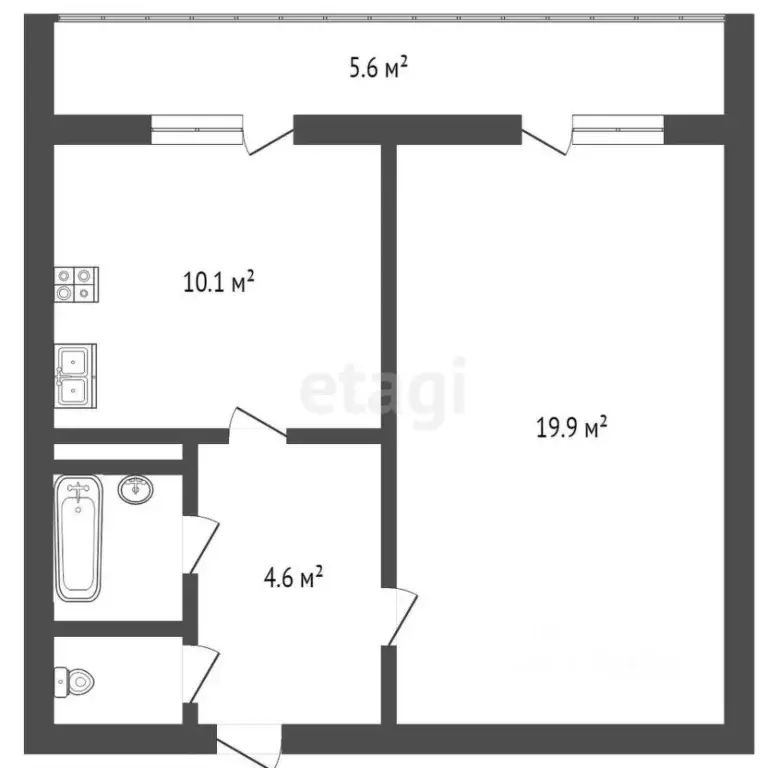 1-к кв. Санкт-Петербург Ленская ул., 19К2 (37.9 м) - Фото 1