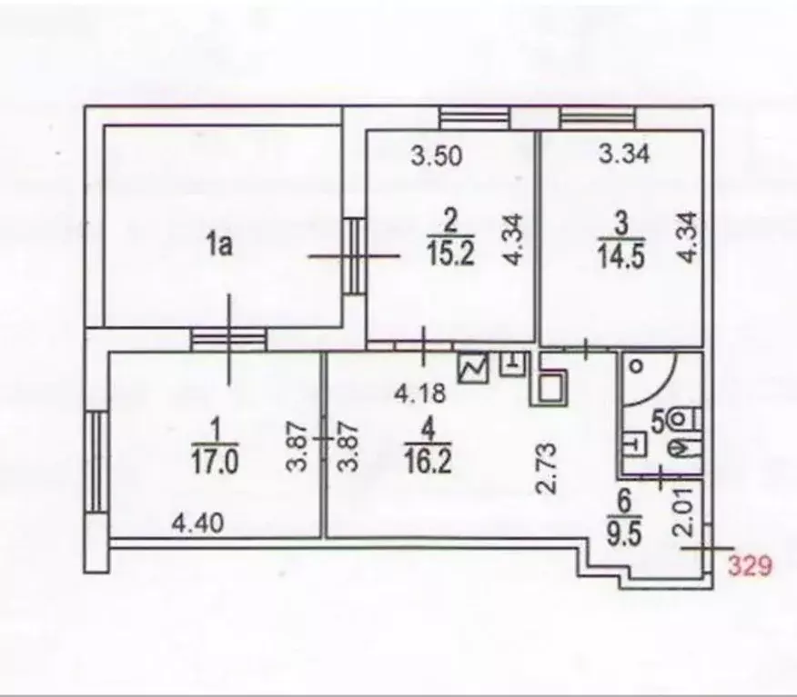 4-к кв. Москва Минская ул., 1ГК1 (100.0 м) - Фото 1