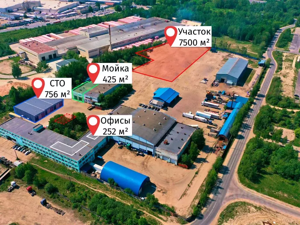 Производственное помещение в Санкт-Петербург, Санкт-Петербург, Колпино ... - Фото 1