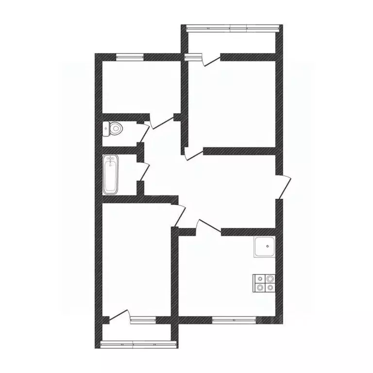 3-к кв. Алтайский край, Бийск ул. Николая Гоголя, 216 (68.2 м) - Фото 2