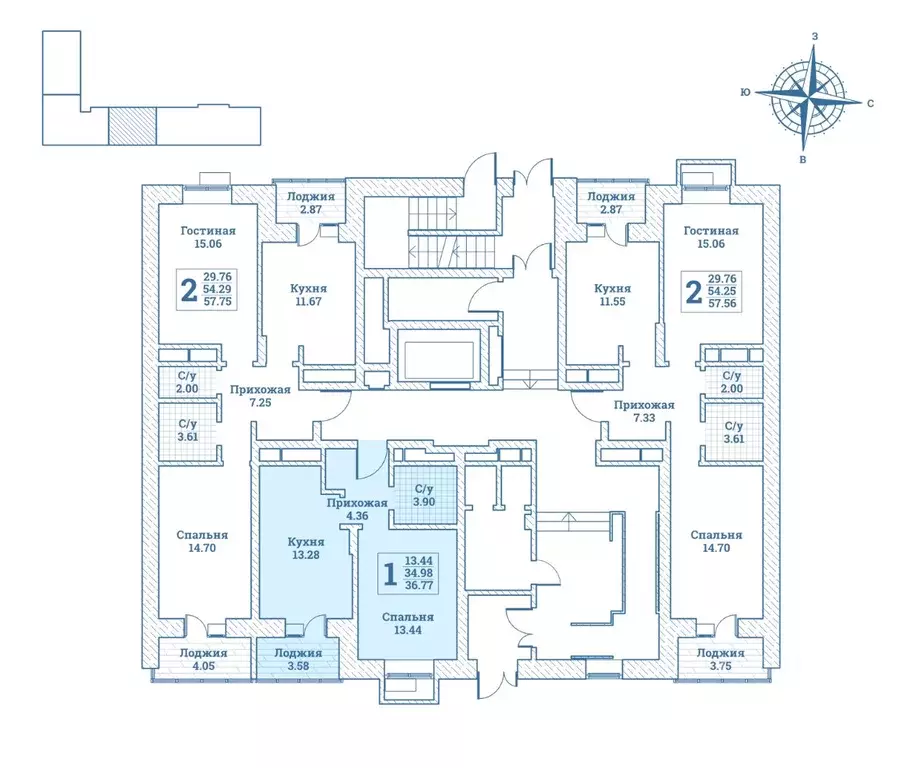 1-к кв. Московская область, Щелково городской округ, Монино пгт ... - Фото 2