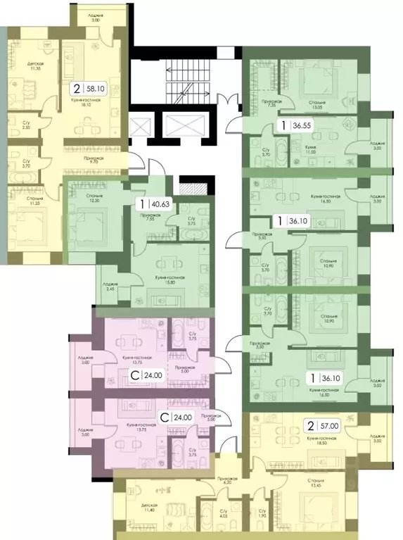 2-к кв. Смоленская область, Смоленск пос. Загорье, Загорье жилой ... - Фото 2