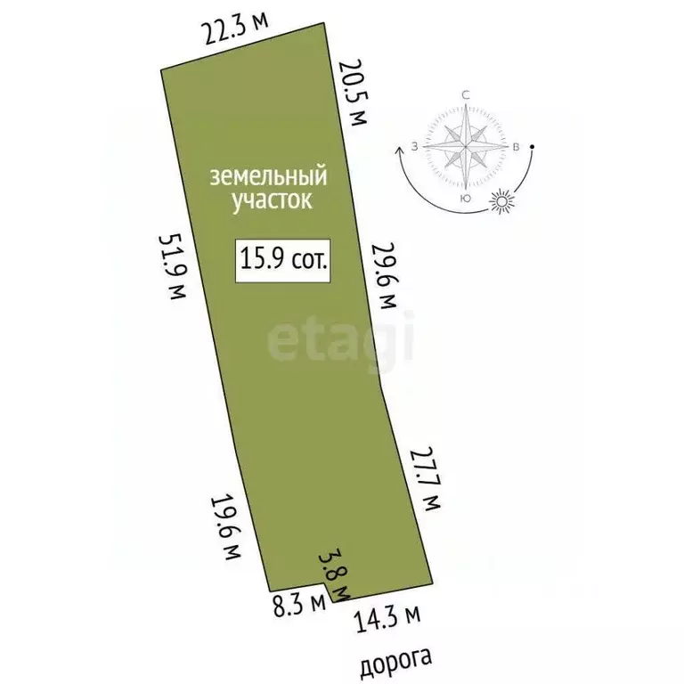 Участок в Тюменская область, Тюменский муниципальный округ, с. Княжево ... - Фото 1