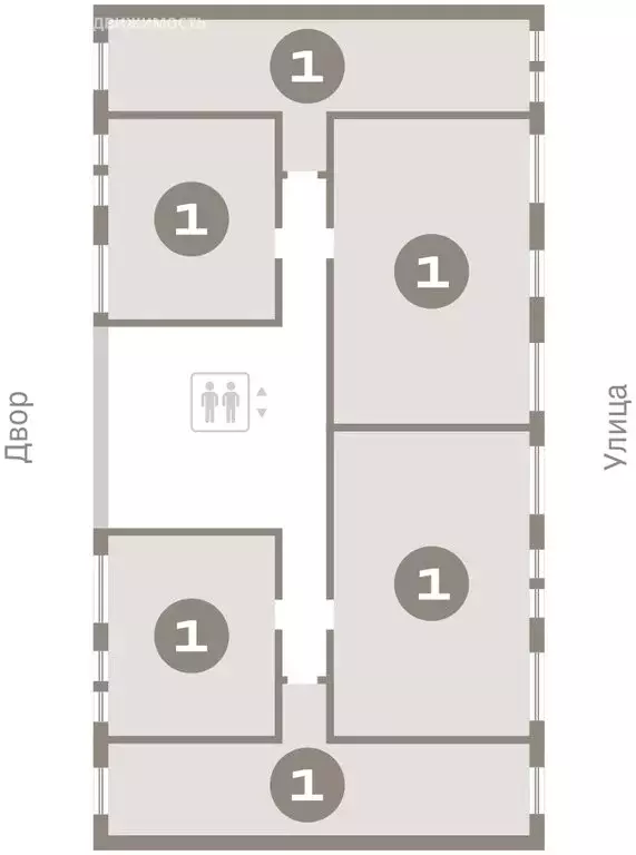 2-комнатная квартира: Тюмень, жилой комплекс Республики 205 (44.66 м) - Фото 1