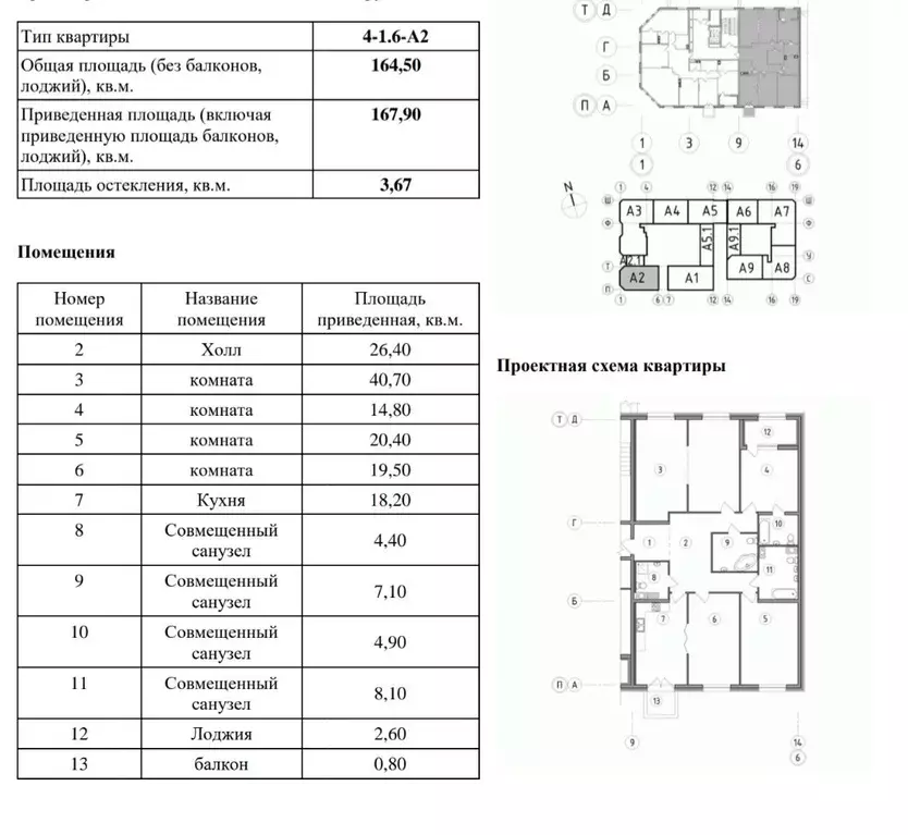 4-к кв. Санкт-Петербург проезд Петровская коса, 6к1 (164.5 м) - Фото 1