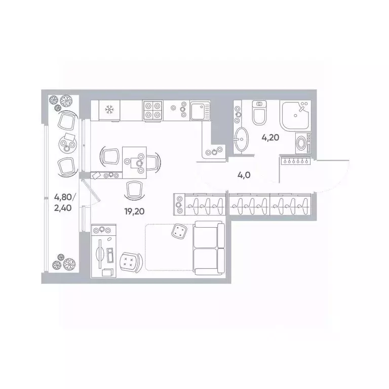 Студия Ленинградская область, Кудрово г. Всеволожский район, Заневское ... - Фото 1