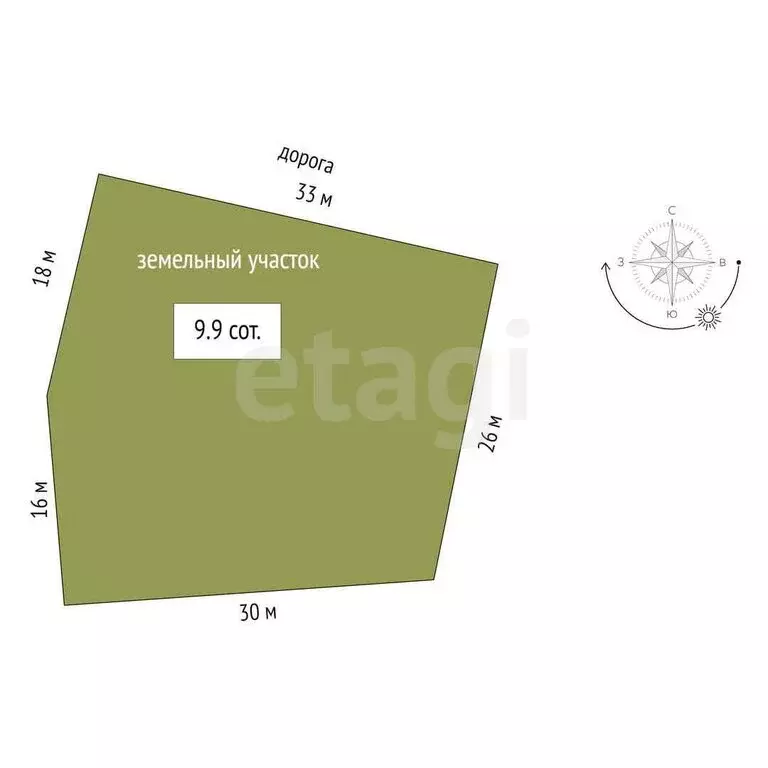 Участок в Заводоуковск, улица Хлеборобов (9.9 м) - Фото 1