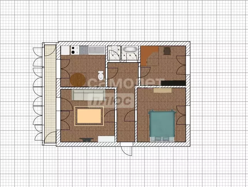 3-к кв. Алтайский край, Бийск ул. Владимира Короленко, 47 (63.0 м) - Фото 1