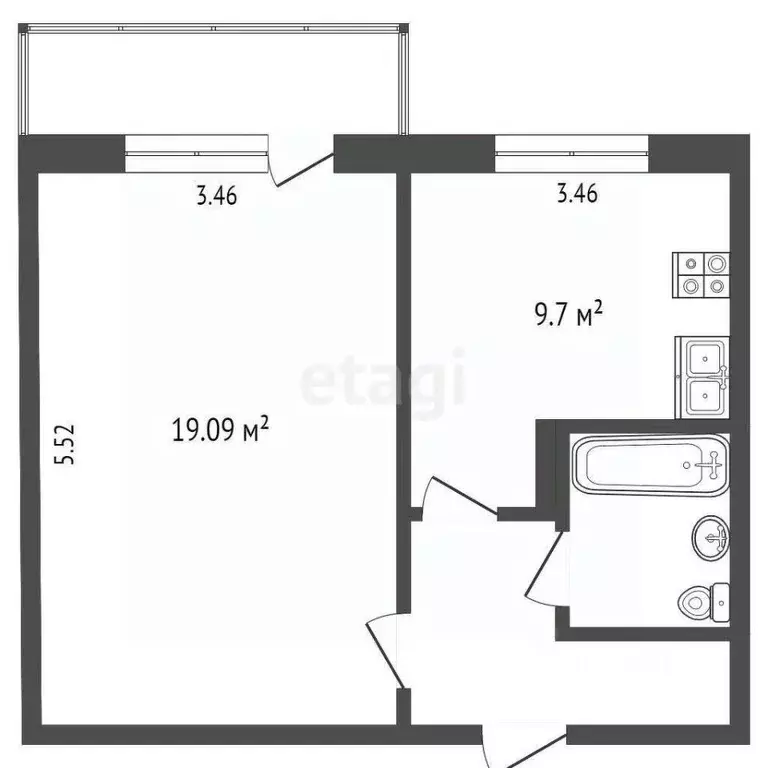 1-к кв. Мордовия, Саранск ул. Тани Бибиной, 1/7 (39.1 м) - Фото 1