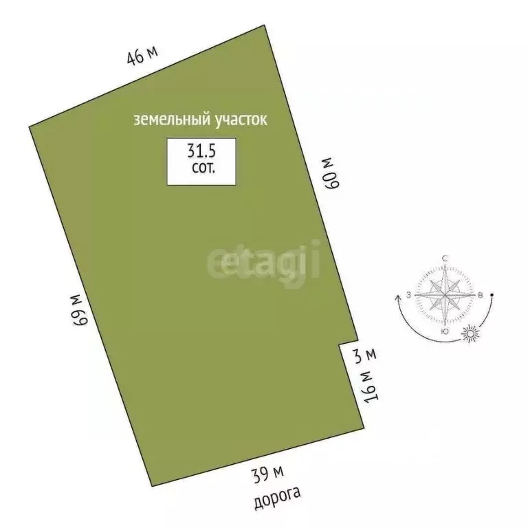 Участок в Астраханская область, Астрахань Главно-продольная ул. (31.5 ... - Фото 1