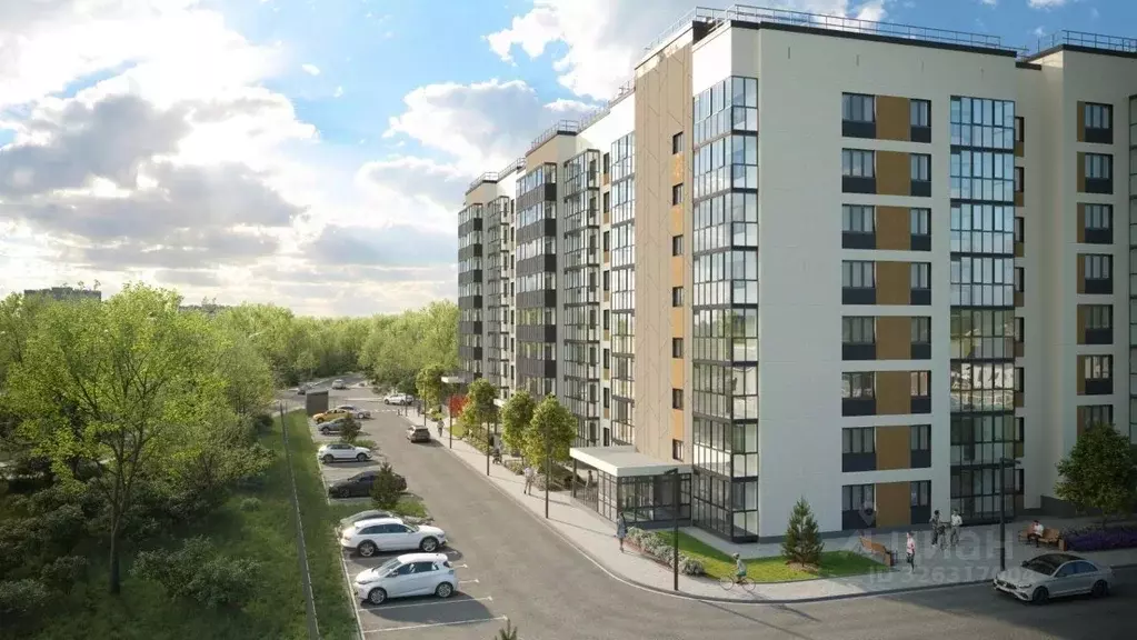 1-к кв. Пермский край, Пермь Кавказская ул., 13к2 (35.76 м) - Фото 1