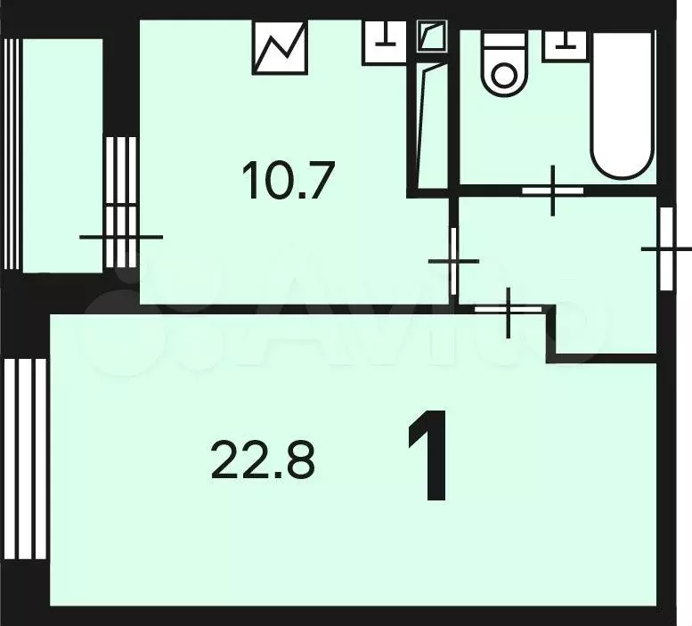 Аукцион: 1-к. квартира, 41,3 м, 17/29 эт. - Фото 1