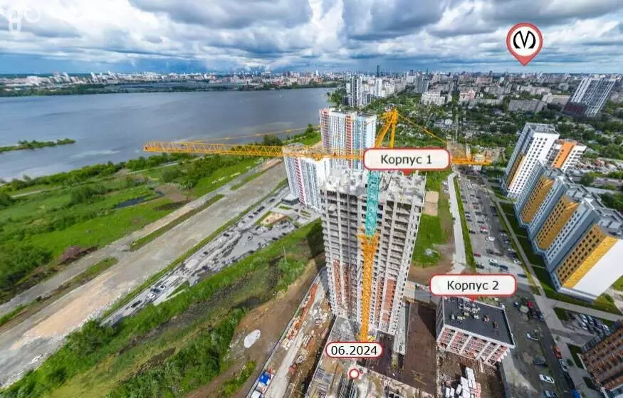 2-комнатная квартира: Екатеринбург, жилой район ВИЗ, жилой комплекс ... - Фото 1
