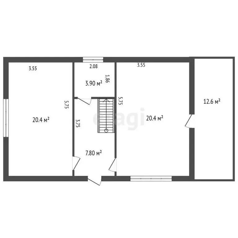 Дом в Виллозское городское поселение, деревня Рассколово (128 м) - Фото 2