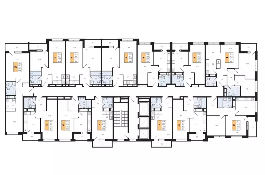2-к кв. Приморский край, Владивосток ул. Расула Гамзатова, 7к3 (44.1 ... - Фото 2