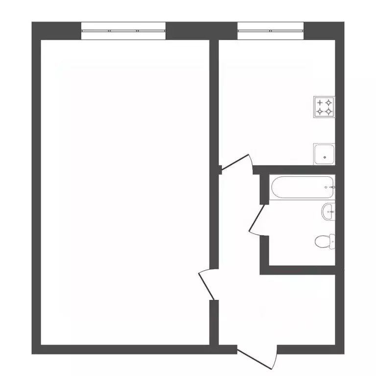 1-к кв. Тюменская область, Тюмень ул. Мельникайте, 80 (28.6 м) - Фото 2