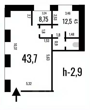 Офис в Самарская область, Самара Лесная ул., 7 (73 м) - Фото 2