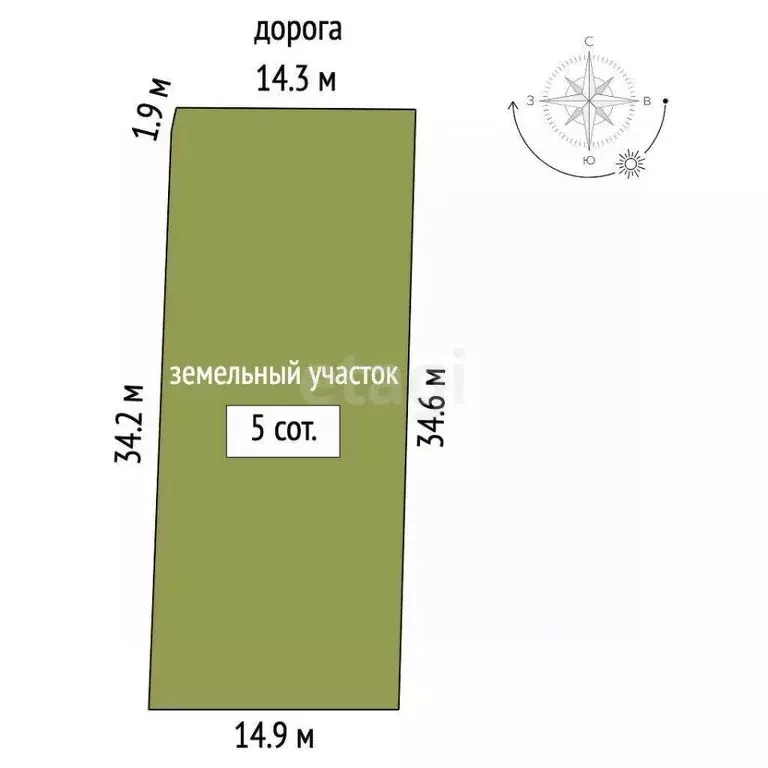 Участок в Крым, Симферопольский район, Молодежное пгт, Аграрник СНТ ... - Фото 2