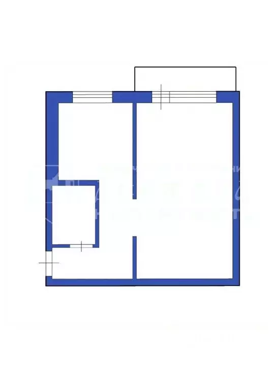 1-к кв. Кемеровская область, Кемерово Инициативная ул., 1В (30.8 м) - Фото 1