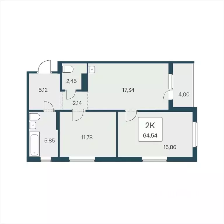 2-к кв. Новосибирская область, Новосибирский район, Мочищенский ... - Фото 0