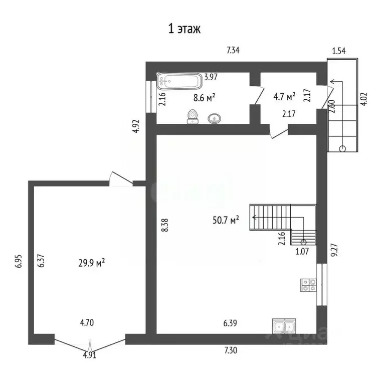 Дом в Тюменская область, Тюмень ул. Баумана (146 м) - Фото 2