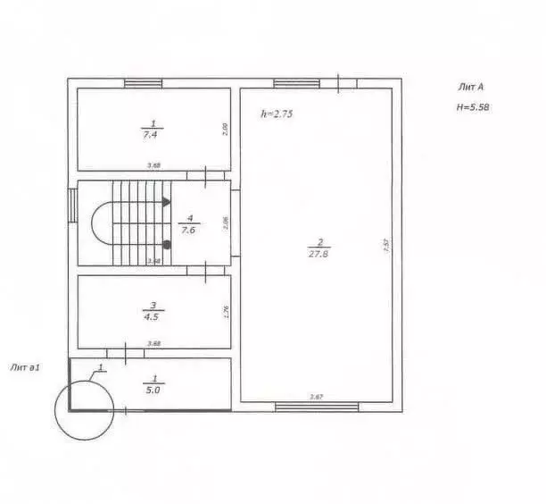 Дом в село Пермяки, улица Азина (110 м) - Фото 1