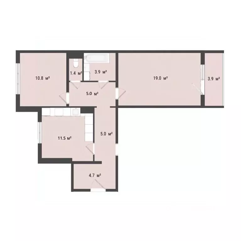 2-к кв. Омская область, Омск Сады Наука мкр, с1 (61.2 м) - Фото 0