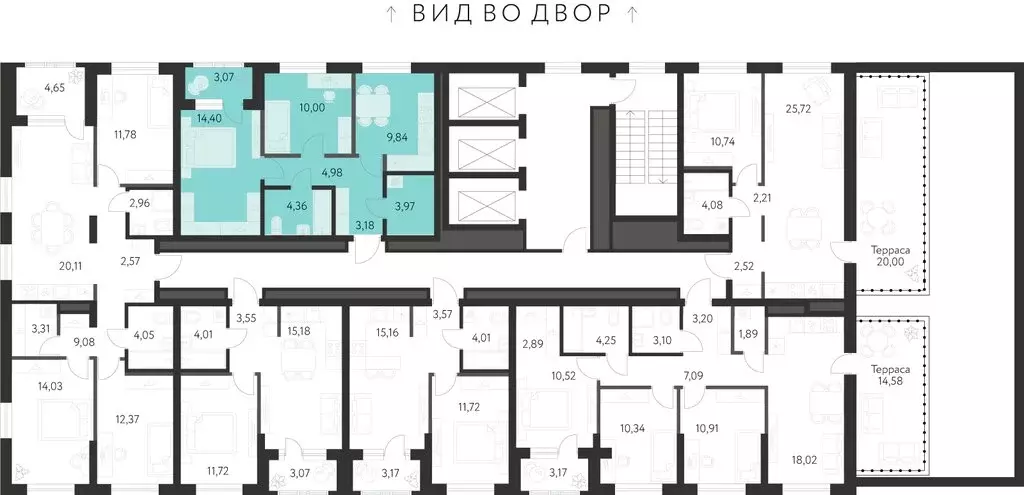 2-комнатная квартира: Екатеринбург, микрорайон Академический, 3-й ... - Фото 2