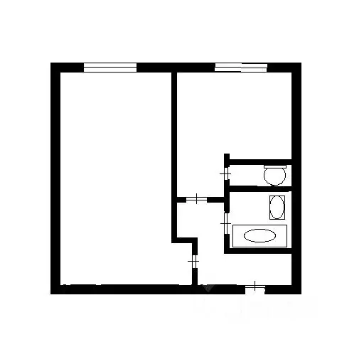 1-к кв. Москва Россошанская ул., 3К2 (33.0 м) - Фото 1