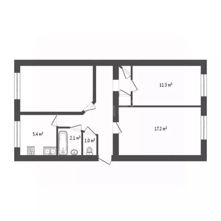 3-к кв. Севастополь, Севастополь, Балаклава г. ул. Кирова, 18 (61.3 м) - Фото 2