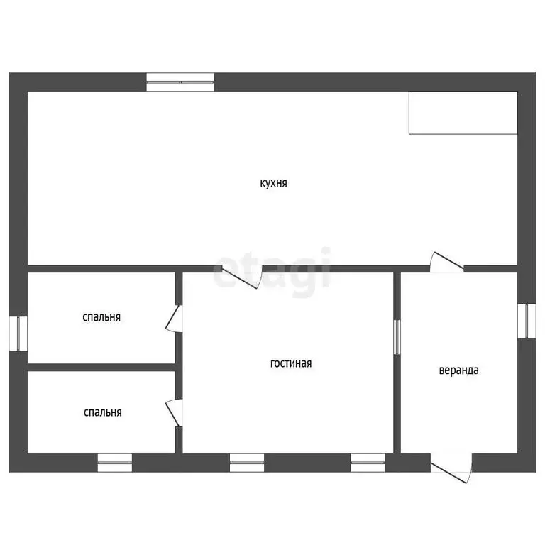 Дом в Пласт, улица Пушкина (70.4 м) - Фото 1