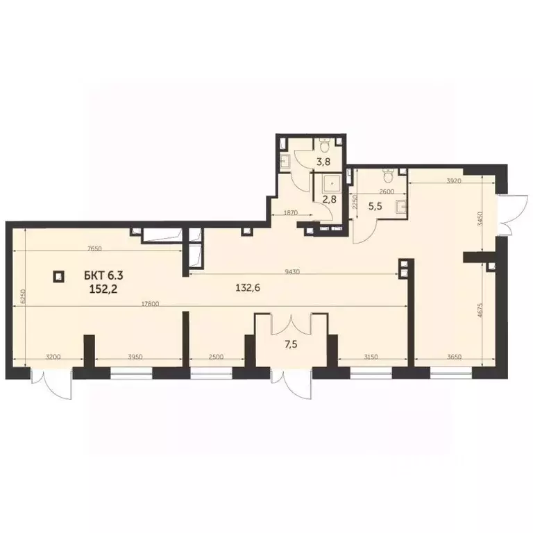 Помещение свободного назначения в Москва ул. Вильгельма Пика, 1 (109 ... - Фото 2