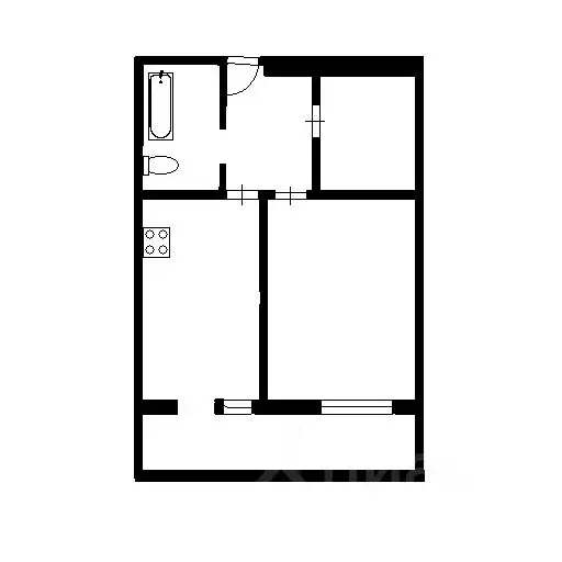 1-к кв. Башкортостан, Уфа Дагестанская ул. (42.0 м) - Фото 1