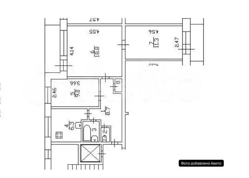 3-комнатная квартира: Санкт-Петербург, проспект Авиаконструкторов, 13 ... - Фото 2
