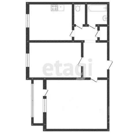2-к кв. Свердловская область, Нижний Тагил ул. Тимирязева, 30 (52.1 м) - Фото 2