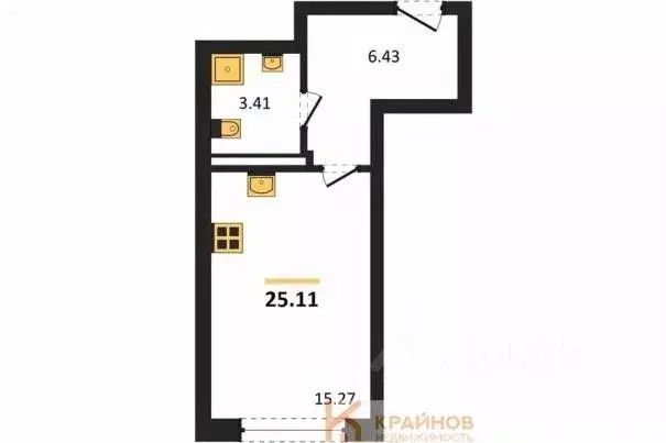 Студия Воронежская область, Воронеж Московский просп., 66 (25.11 м) - Фото 0