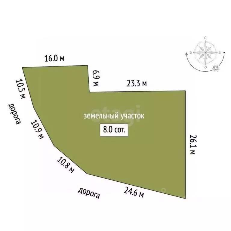 Участок в Ярославская область, Ярославский муниципальный округ, с. ... - Фото 2