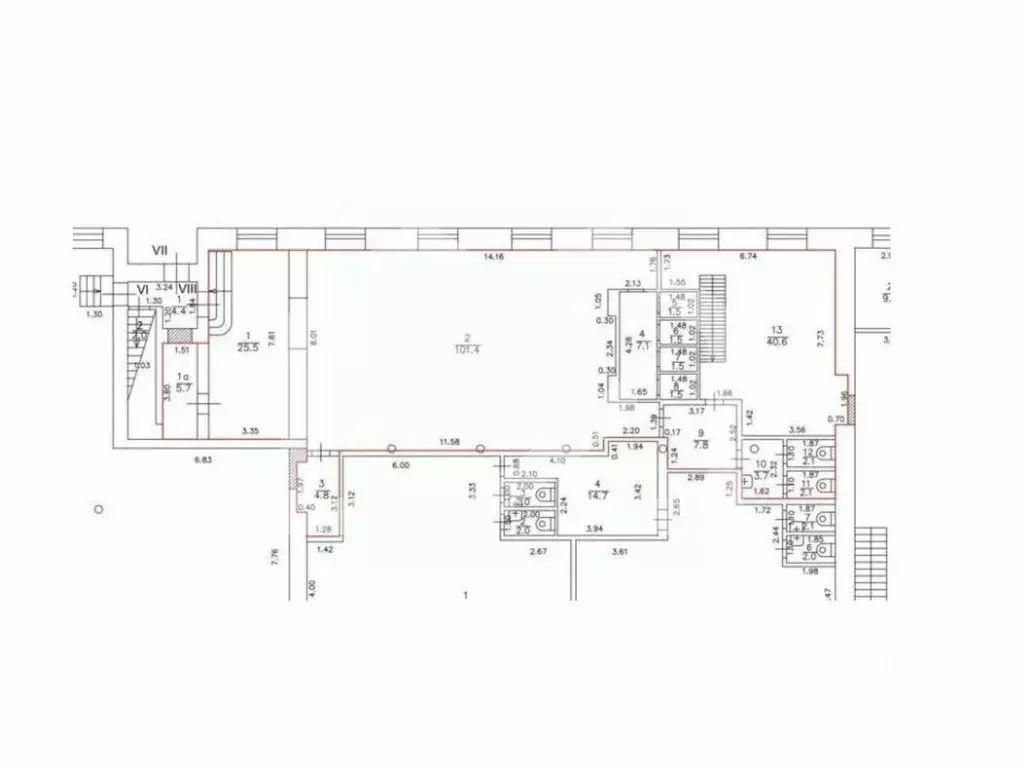 Помещение свободного назначения в Москва Холодильный пер., 3к1с3 (227 ... - Фото 2