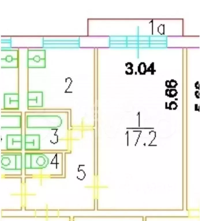 1-к кв. Москва Кавказский бул., 12 (30.0 м) - Фото 2