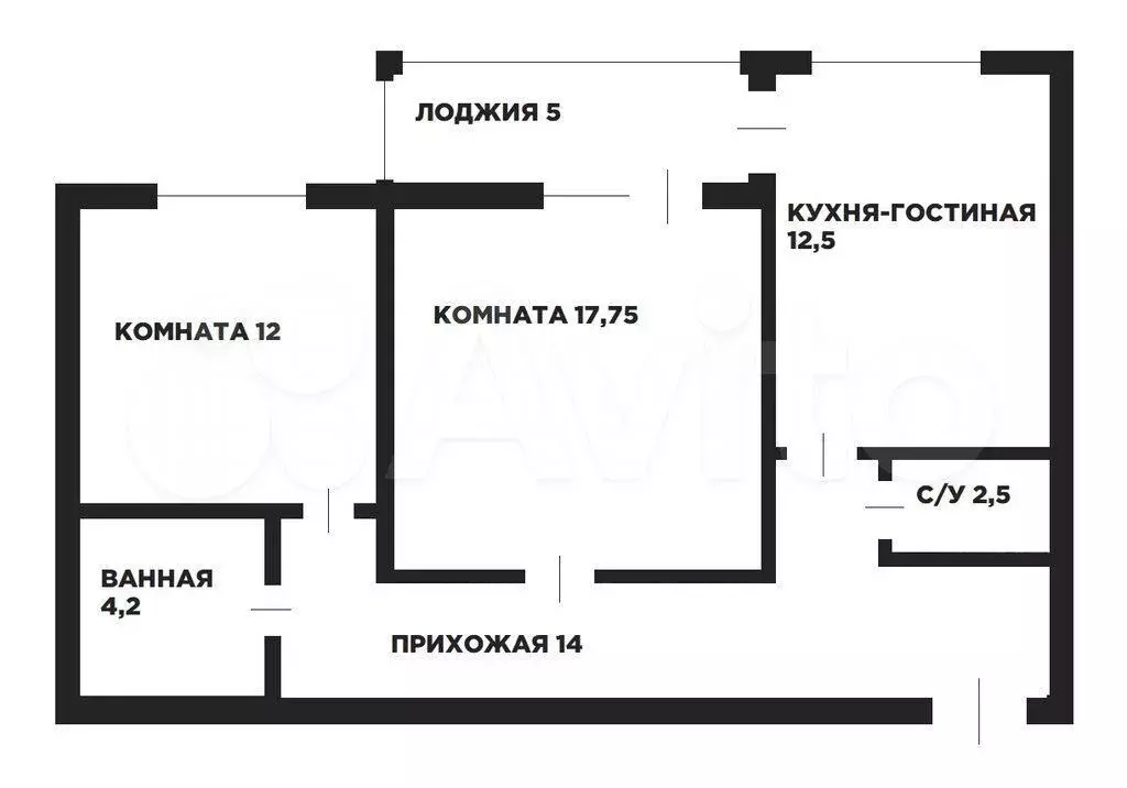2-к. квартира, 68 м, 6/11 эт. - Фото 0