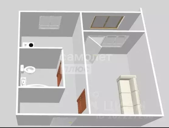 1-к кв. Ульяновская область, Ульяновск бул. Архитекторов, 17 (27.0 м) - Фото 2