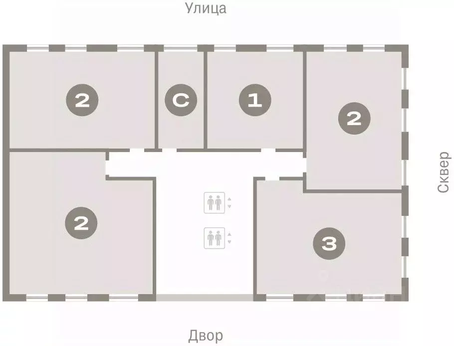 Студия Курганская область, Курган Центральный жилрайон, Дом Кино жилой ... - Фото 1
