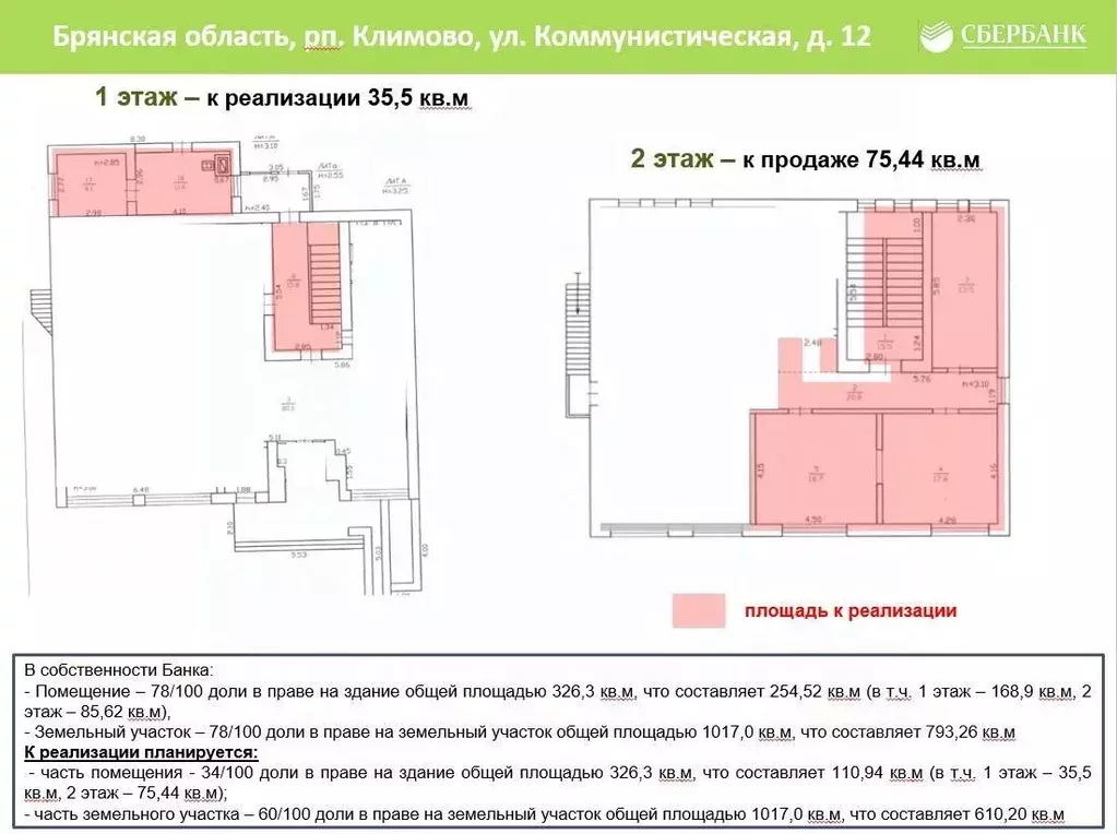 Помещение свободного назначения в Брянская область, Климово рп ул. ... - Фото 2