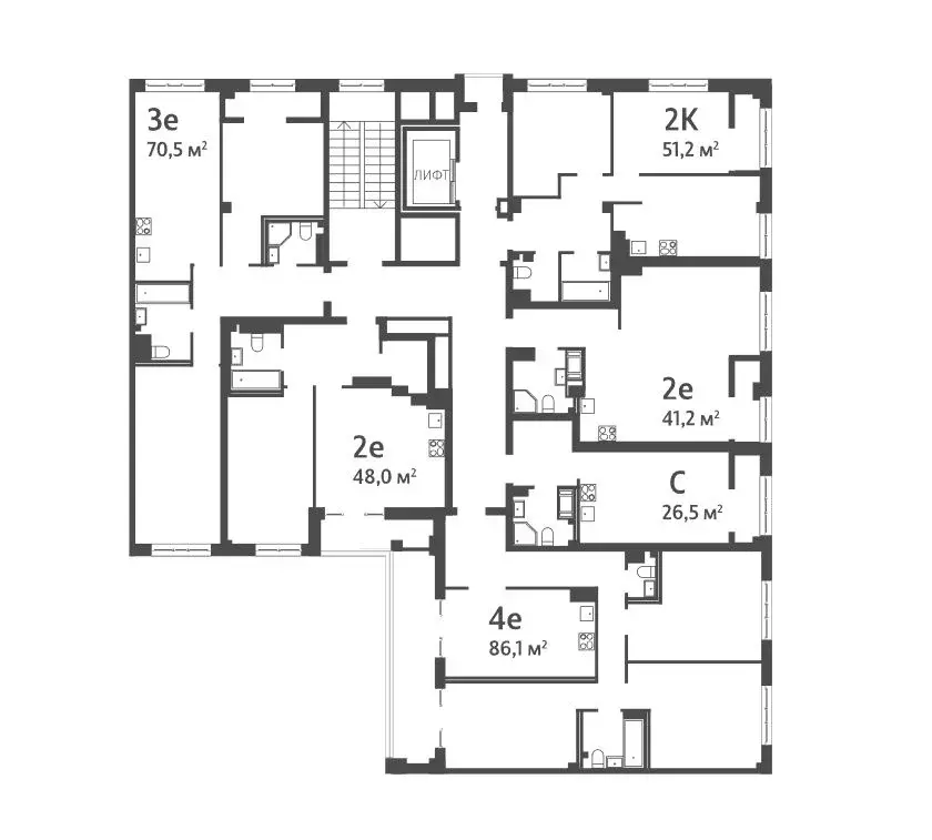 Студия Санкт-Петербург Ремесленная ул., 15 (26.3 м) - Фото 1