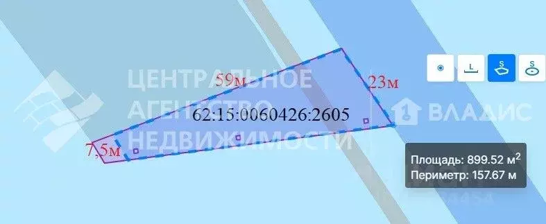 Участок в Рязанская область, Рязанский муниципальный округ, с. ... - Фото 2