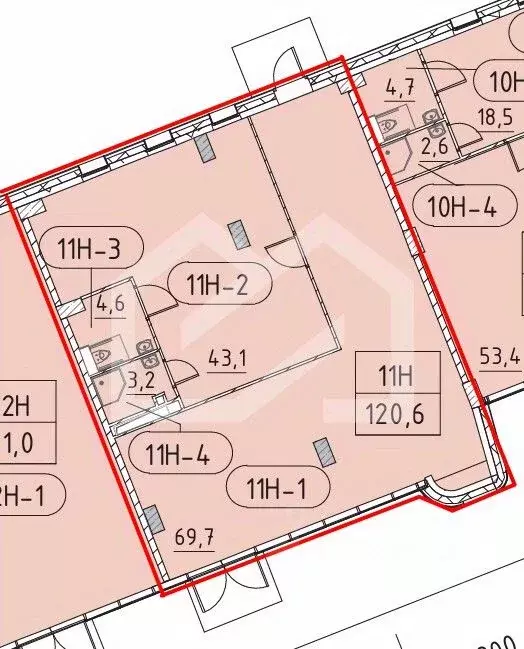 Торговая площадь в Москва Марк жилой комплекс, к2 (121 м) - Фото 2