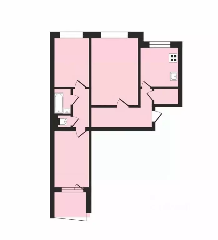 3-к кв. Владимирская область, Владимир ул. Куйбышева, 46а (66.0 м) - Фото 1