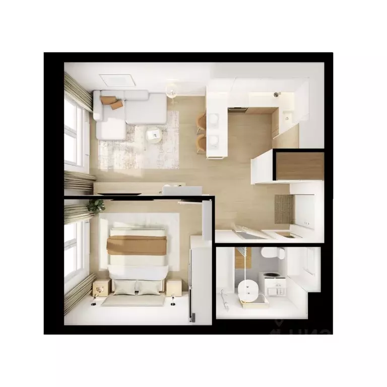 1-к кв. Московская область, Мытищи Яуза Парк жилой комплекс, к11 (36.1 ... - Фото 2