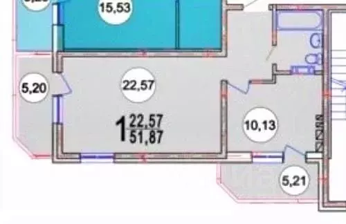 1-к кв. Краснодарский край, Анапа проезд Алмазный, 9к1 (53.0 м) - Фото 2
