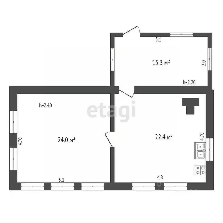 Дом в Башкортостан, Ишимбайский район, Ишеевский сельсовет, с. ... - Фото 1